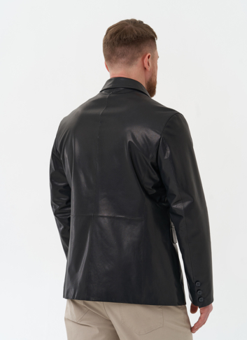 Мужской пиджак из натуральной кожи