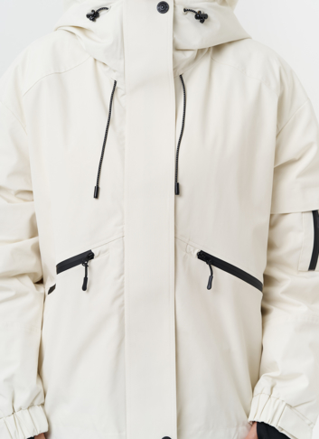 Двойная утепленная куртка с капюшоном