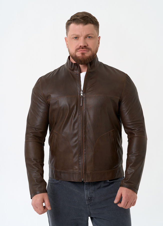 Мужская двухсторонняя куртка из натуральной замши модель № 32868 в кредит