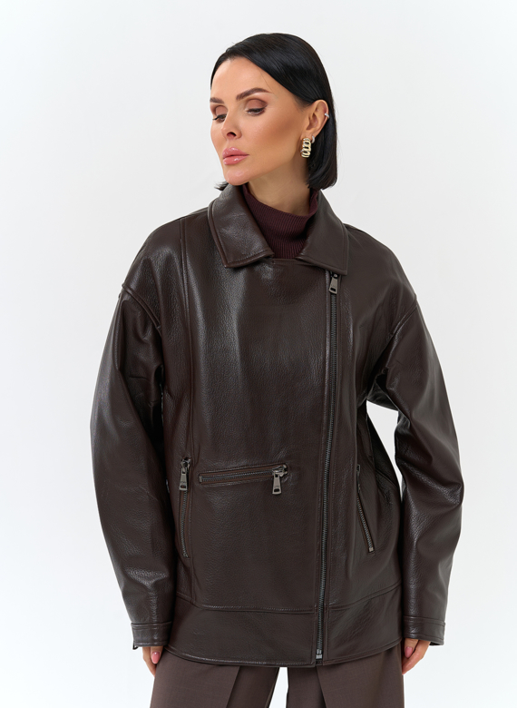 Женская куртка из натуральной кожи