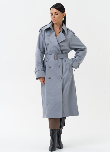 Женский плащ с английским воротником