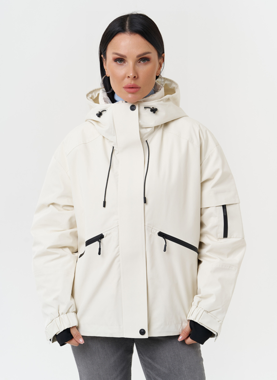 Двойная утепленная куртка с капюшоном