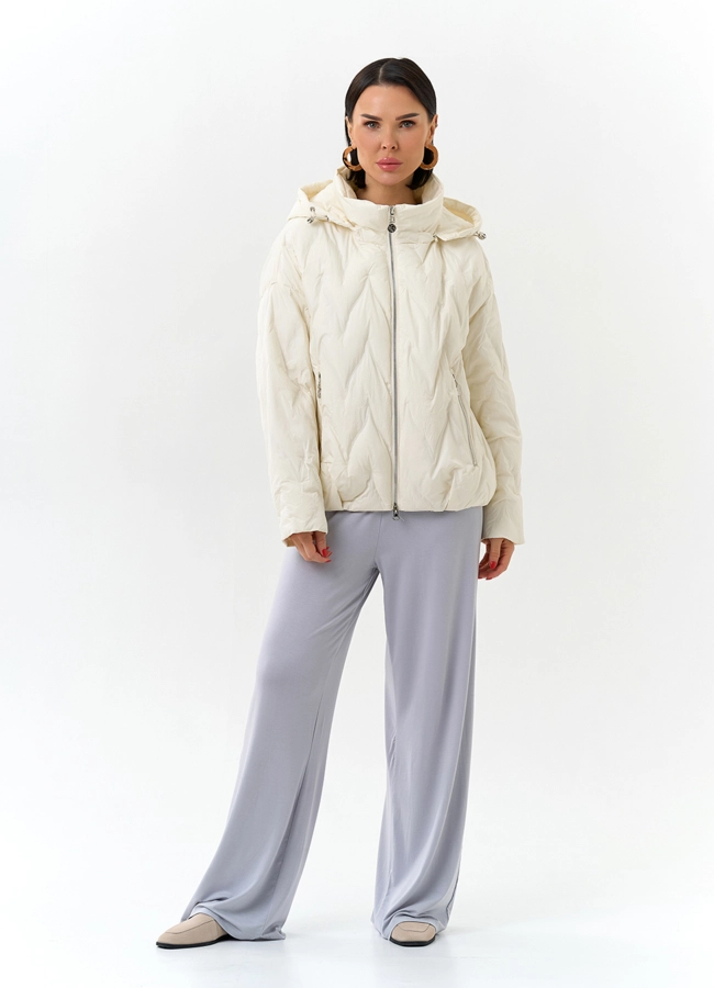 Женская куртка с капюшоном  модель № 32671 в кредит