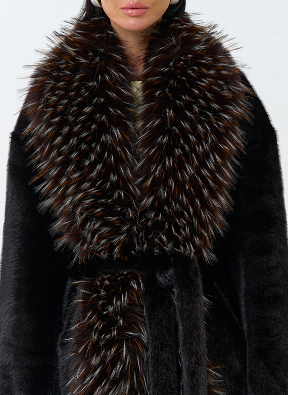 Женская шуба из эко меха фото