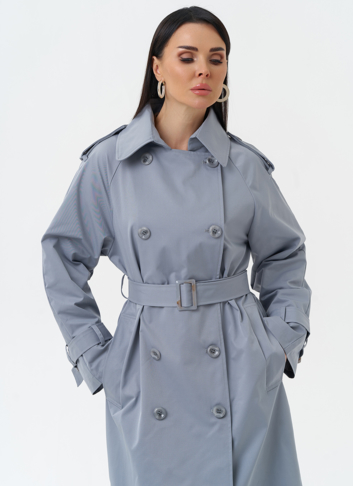 Женский плащ с английским воротником