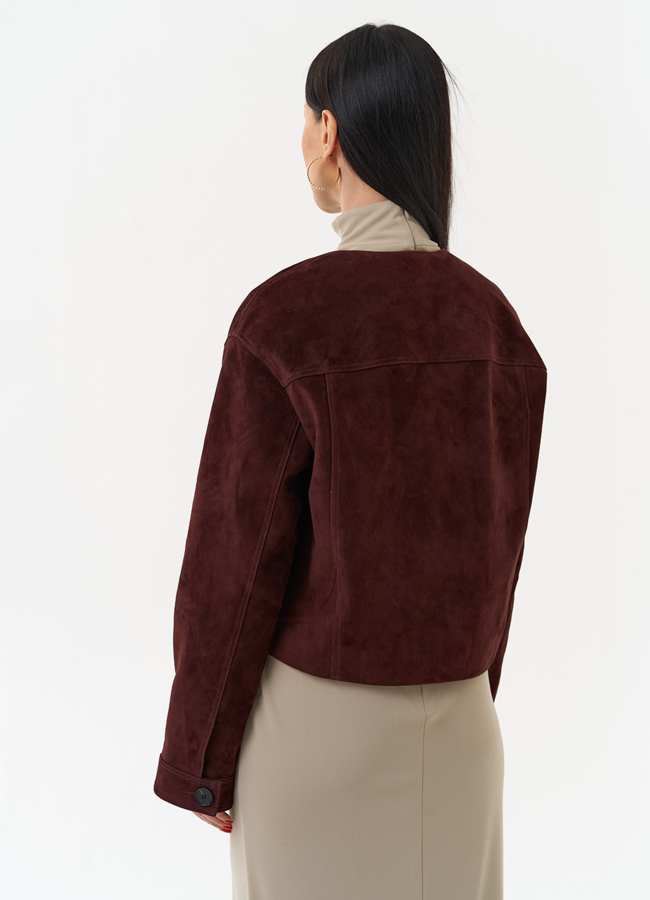 фото Куртка из натуральной замши  модель № 30092