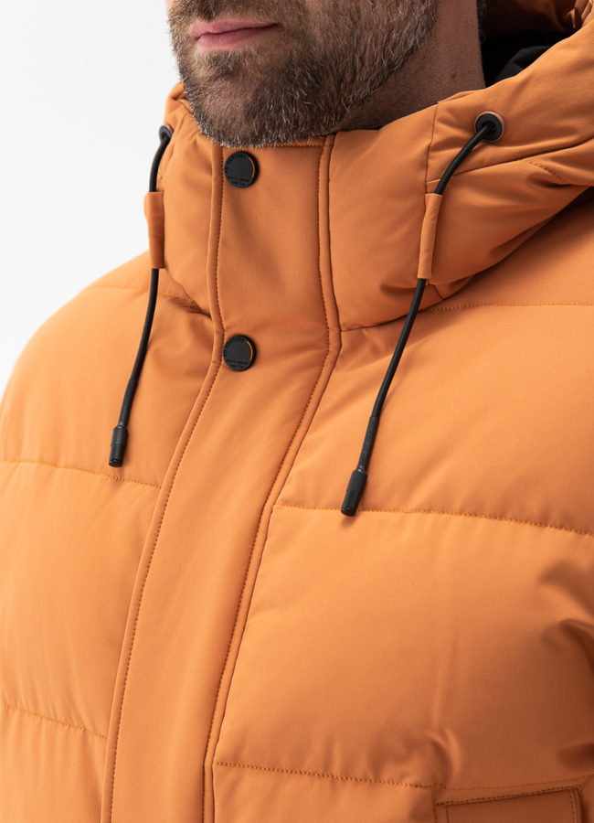 Мужской пуховик с капюшоном  модель № 27994 универмаг малина