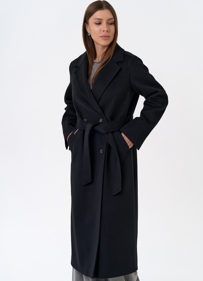 Женское пальто с английским воротником модель № 31335 в рассрочку