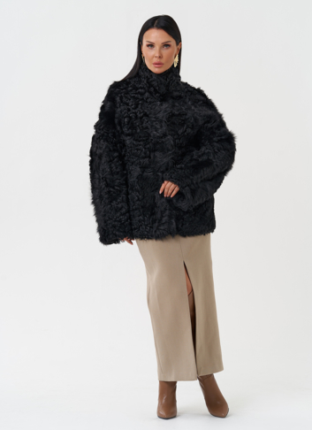 Женская двухсторонняя натуральная дубленка