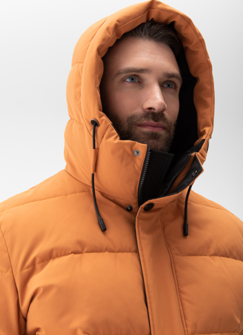 Мужской пуховик с капюшоном 