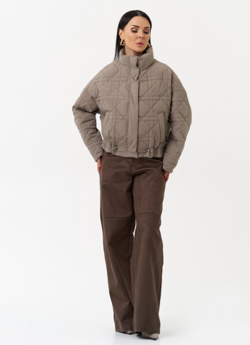 Короткая куртка с воротником стойкой