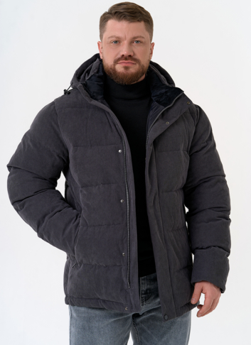 Мужской вельветовый пуховик